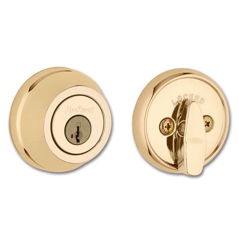 Chadwell Supply Kwikset Ultra Max Single Cylinder Smartkey Deadbolt Polished Brass