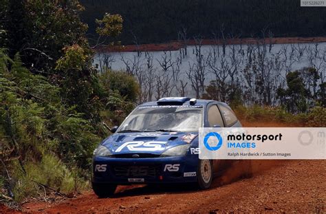 Markko Martin EST Michael Park GBR Ford Focus RS WRC 02 On Stage