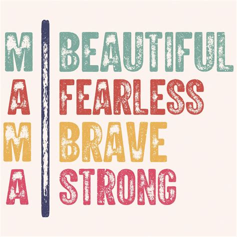 Premium Vector Mama Strong Brave Fearless Beautiful Graphic Design