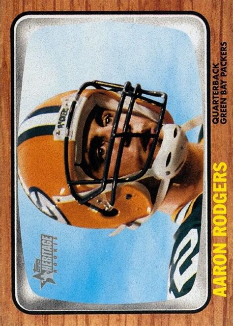 Aaron Rodgers 2005 Topps Heritage 344 Base Price Guide Sports Card