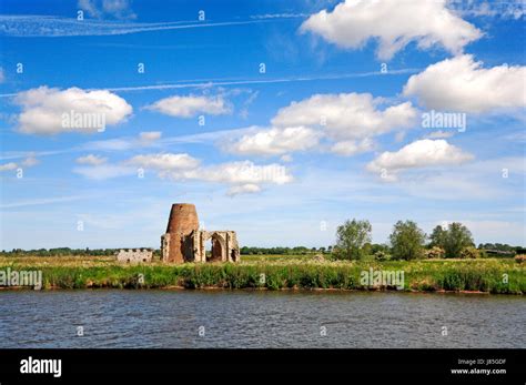 A Landscape By The River Bure Featuring The Disused St Benet S Abbey