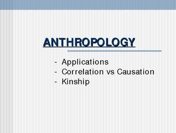 Introduction to Anthropology and Kinship by jcferguson | TpT