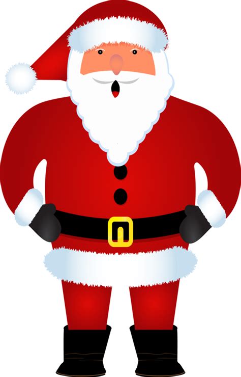 Santa Claus standing illustration. Cute Santa Claus design. Christmas Santa Claus design ...