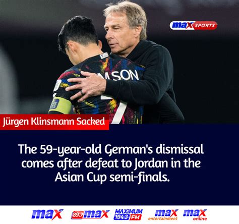 Jurgen Klinsmann South Korea Sack German After Just 12 Months