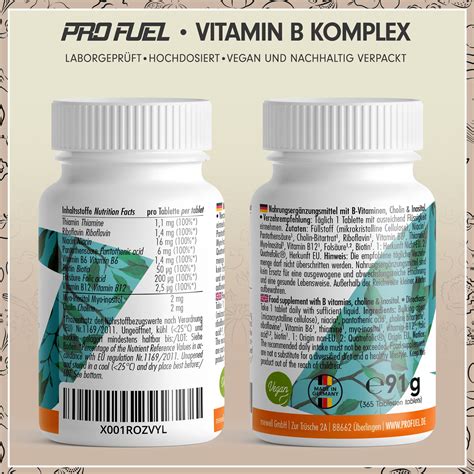 Profuel Vitamin B Komplex 365 St Shop Apotheke