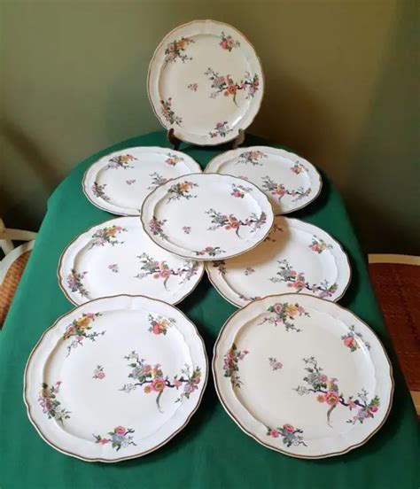 Porcelaine De Limoges Bernardaud Bengali Assiettes Plates Tbe