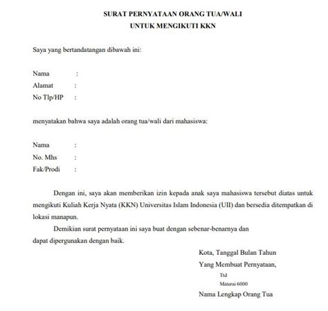 8 Contoh Surat Izin Orang Tua Untuk Berbagai Keperluan Nbkomputer