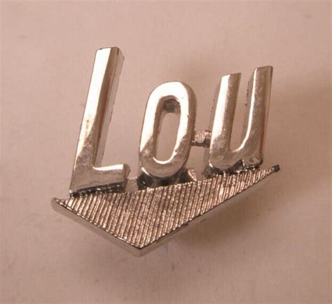 Lou Name Monogram Initial Letter Font Vintage Swank T Gem