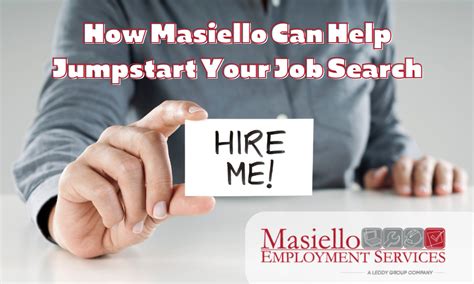 Jumpstart Your Job Search - Masiello Employment Services 
