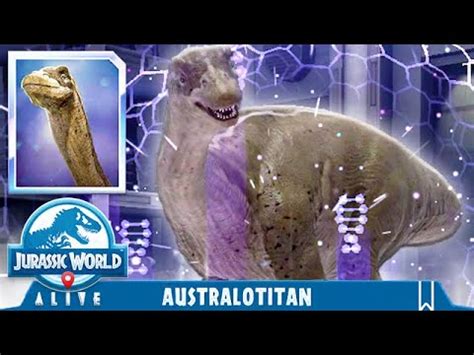 NEW AUSTRALOTITAN OMEGA UNLOCKED JURASSIC WORLD ALIVE YouTube