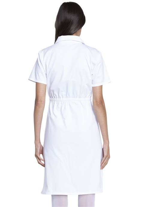 Dickies Professional Whites Button Front Dress In White From Dickies Medical