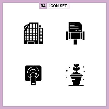 Glyph Vector Hd Png Images Set Of Commercial Solid Glyphs Pack For