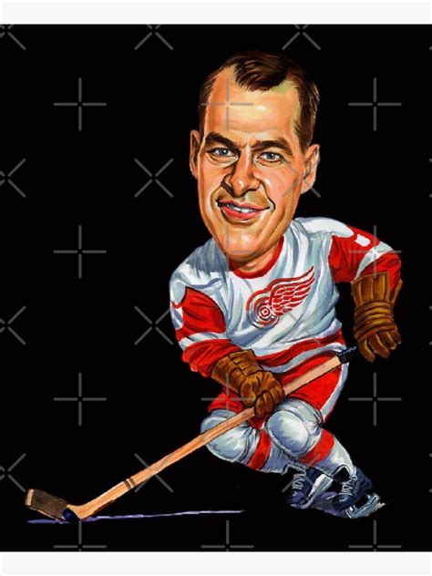 Gordie Howe Poster For Sale By Saint Designs77 Redbubble