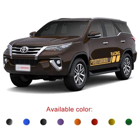 For Toyota Fortuner 2015 2016 2017 2018 2019 Car Stickers Side Door