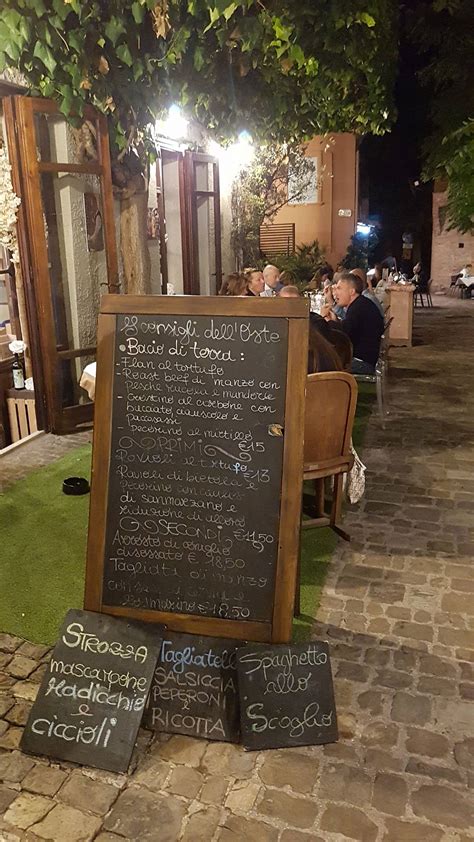 Menu Da Ristorante Il Bacio Gradara