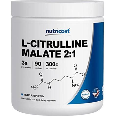 Nutricost L Citrulline Malate 2 1 300 Grams Blue Raspberry Check