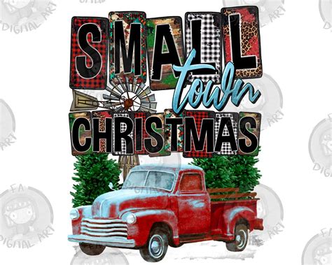 Small Town Christmas Png Sublimation Design Merry Christmas Png Happy