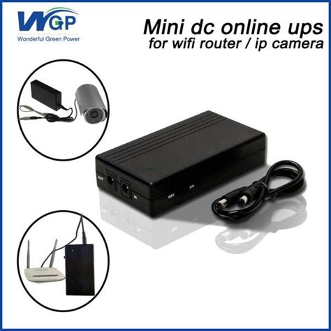 WGP Mini UPS Router ONU Backup Up To 8 Hours 5V 9V 12V Output