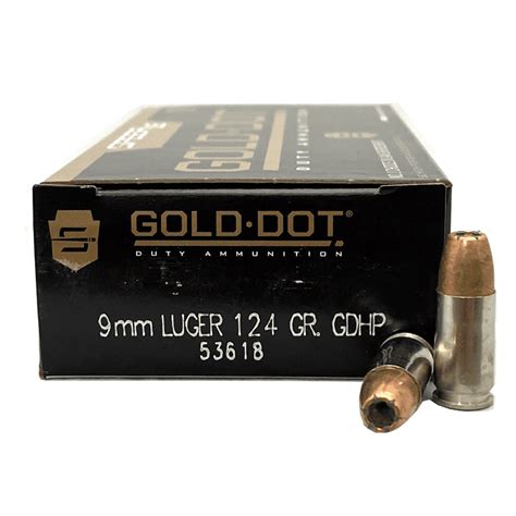 9mm Speer Gold Dot 124 Grain Jhp