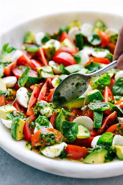 Caprese Salad With Basil Dressing Chelsea S Messy Apron