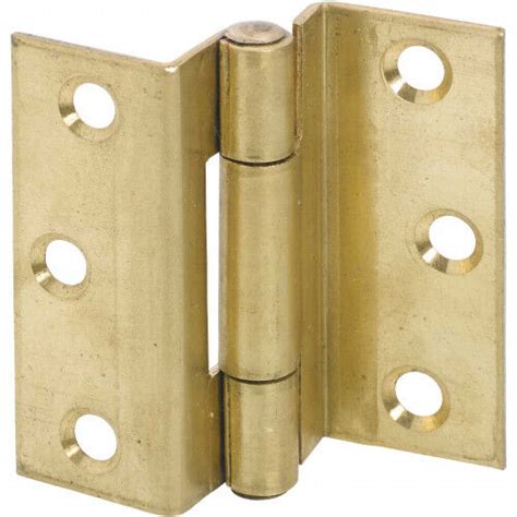 STORMPROOF 63mm Cranked Hinges Zinc Plated Brass Timber Window