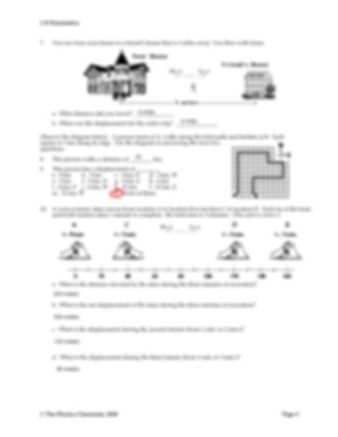 Solution Worksheet Distance Vs Displacement Studypool