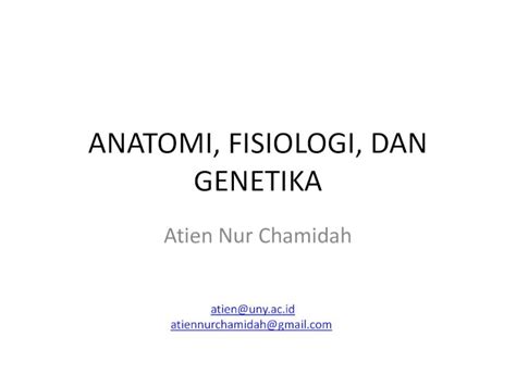 PDF Materi Kuliah Anatomi Fisiologi Dan Genetika DOKUMEN TIPS