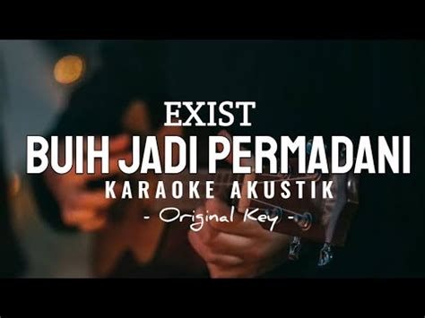 Buih Jadi Permadani Exist Karaoke Akustik YouTube