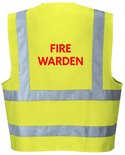 Northrock Safety Fire Warden Vest Fire Warden Vest Singapore Cert