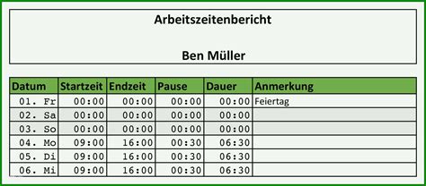 Wunderschönen Datev Zeiterfassung Mitarbeiter Vorlage Groartig Pin