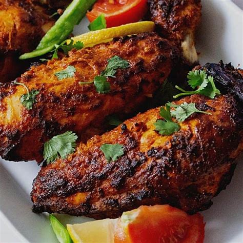 Tandoori Chicken Recipe Oven Baked Veena Azmanov Kitchen