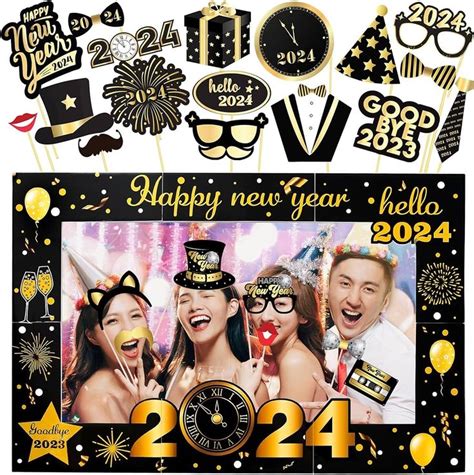 KatchOn New Years Eve Photo Booth Props 2024 New Years Photo Props