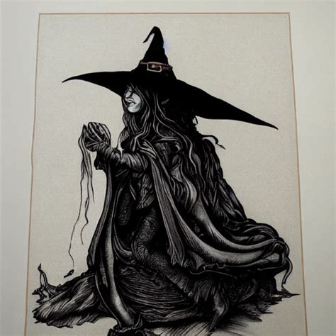 A Beautiful Witch Ascending From A Black Cauldron Midjourney Openart