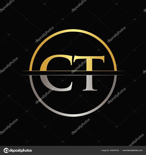 Initial Gold Silver Color Letter Logo Typography Vector Template