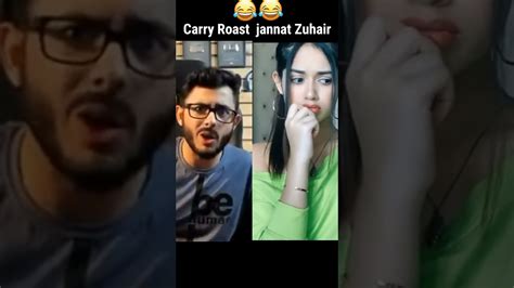 Carryminati 😂 Roast 🤣jannat Zubair Carryminati Roast Tiktok Star