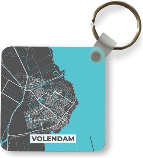 Sleutelhanger Uitdeelcadeautjes Volendam Kaart Plattegrond