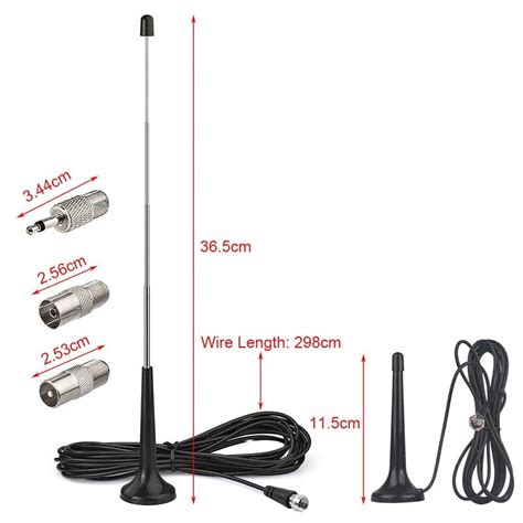 Home DAB Radio Aerial HIFI System Indoor 3M FM Radio Antenna For Tuner