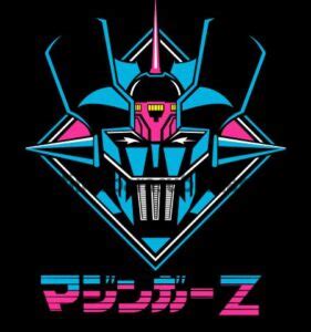 Mazinger Z Neon Vector Corte Plantillas Para Sublimar