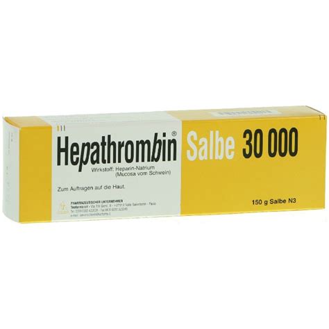 Hepathrombin Salbe G Shop Apotheke