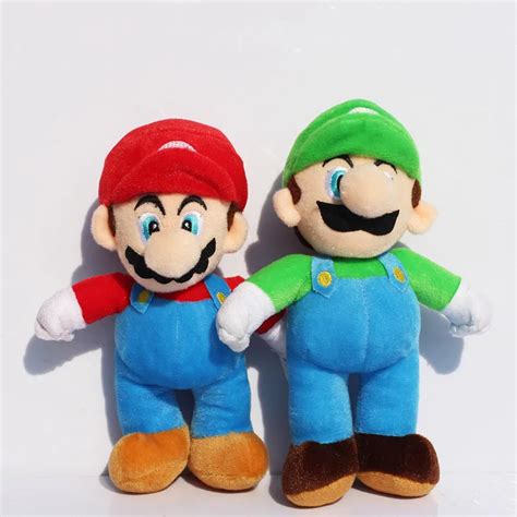 Aliexpress Buy 2Pcs Lot 10inch 25cm Super Mario Bros Stand MARIO