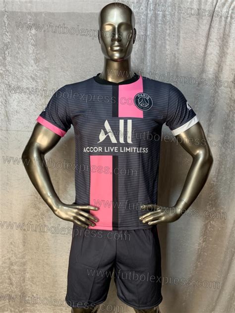 Uniforme De Futbol Soccer Paris Saint Germain Visita Gris