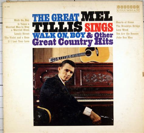 Mel Tillis - The Great Mel Tillis Sings Walk On, Boy & Other Great ...