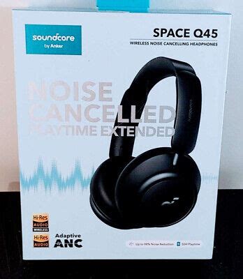 Soundcore By Anker Space Q Adaptive Active Noise Cancelling Black