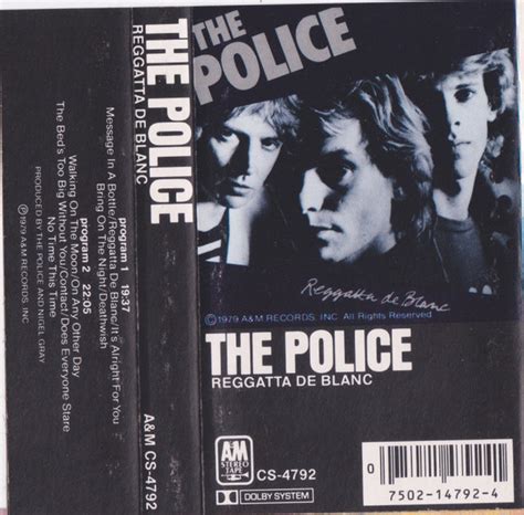 The Police Reggatta De Blanc 1979 Cassette Discogs