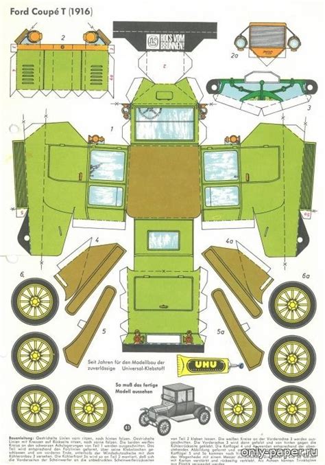 Models Made Of Paper And Cardboard Free Download Paper Charts And