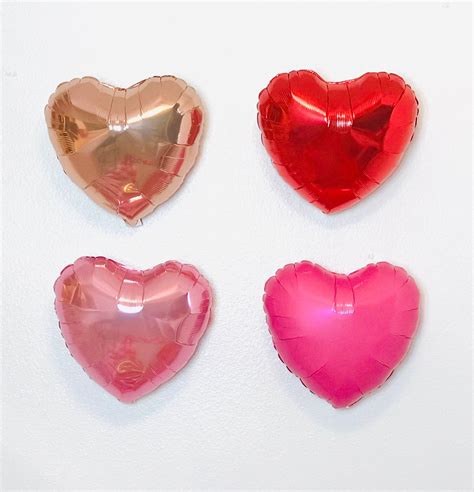 Red Heart Balloon Red Mylar Heart Balloons Red Heart Etsy