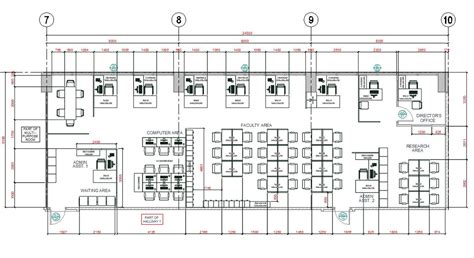 Office Furniture Layout Plan CAD Drawing - Cadbull