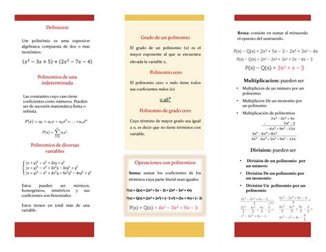 Solution Ensdb Guia Explicada De Polinomios Algebra Studypool