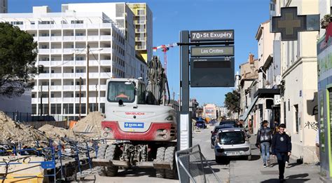 Chantier du tram à Marseille aux Crottes ces fissures font trembler