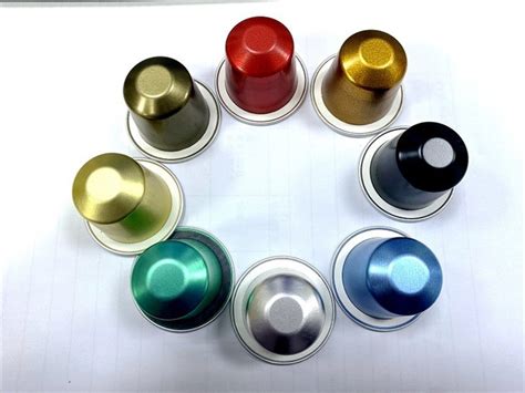 China Customized 2023 New Design Empty Aluminum Coffee Capsule For